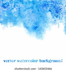 Vector watercolor background. Grunge paper.