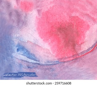 Vector watercolor background with grunge texture