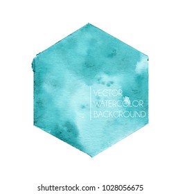 Vector watercolor background. Hand painted abstract design.