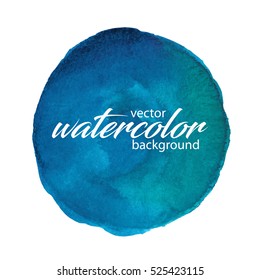 Vector watercolor background. Hand painted  abstract design.