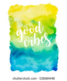 Vector watercolor background. Hand painted  abstract design.