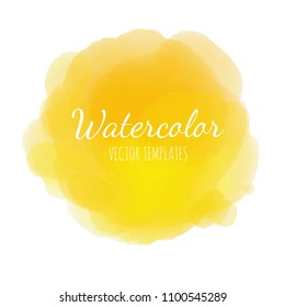 Vector Watercolor background. Isolated on white