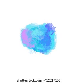 Vector watercolor background isolated. Watercolor texture, stains, watercolor splash red blue. watercolour splash. Pastel, pink, light, transparent tone.