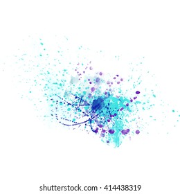 Vector watercolor. Watercolor background isolated. Watercolor vector texture, stains, splatter, splash. Pastel, pink, light, transparent tone.