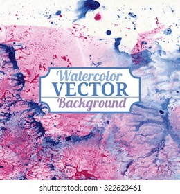 Vector watercolor background marble imitation