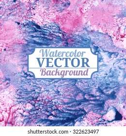Vector watercolor background marble imitation