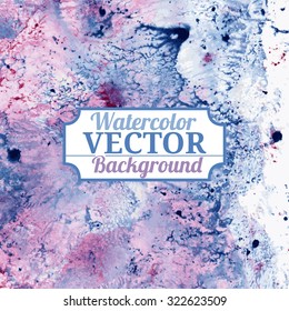 Vector watercolor background marble imitation