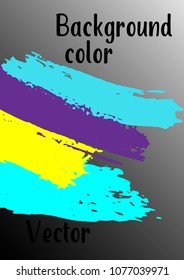 Vector watercolor background. Modern abstract background with multicolored brush strokes. Template of design. Suitable for the design of banners, posters, booklets, reports, magazines. EPS 10.