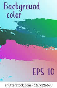 Vector watercolor background. Modern abstract background with multicolored brush strokes. Template of design. Suitable for the design of banners, posters, booklets, reports, magazines. EPS 10.