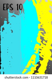 Vector watercolor background. Modern abstract background with multicolored brush strokes. Template of design. Suitable for the design of banners, posters, booklets, reports, magazines. EPS 10.