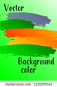 Vector watercolor background. Modern abstract background with multicolored brush strokes. Template of design. Suitable for the design of banners, posters, booklets, reports, magazines. EPS 10.