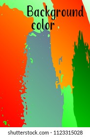 Vector watercolor background. Modern abstract background with multicolored brush strokes. Template of design. Suitable for the design of banners, posters, booklets, reports, magazines. EPS 10.