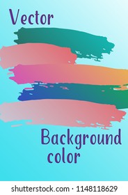 Vector watercolor background. Modern abstract background with multicolored brush strokes. Template of design. Suitable for the design of banners, posters, booklets, reports, magazines. EPS 10.