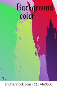 Vector watercolor background. Modern abstract background with multicolored brush strokes. Template of design. Suitable for the design of banners, posters, booklets, reports, magazines. EPS 10.