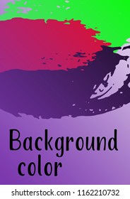 Vector watercolor background. Modern abstract background with multicolored brush strokes. Template of design. Suitable for the design of banners, posters, booklets, reports, magazines. EPS 10.