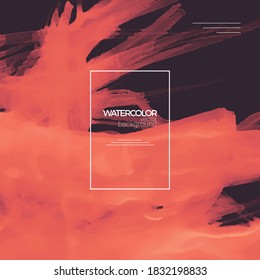 Fondo de la acuarela vectorial para carteles, folletos o volantes