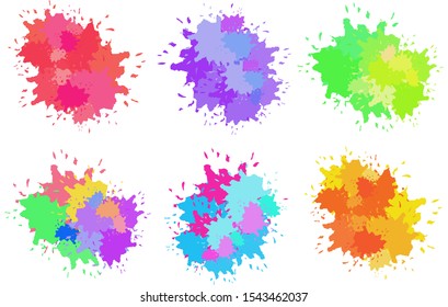 Vector watercolor background. Real watercolor texture. Watercolor splashes and dots texture. Artistic hand drawn background.