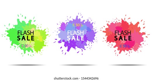 Vector watercolor background. Real watercolor texture. Watercolor splashes and dots texture. Artistic hand drawn background.