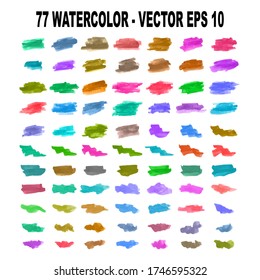 Vector watercolor background. Real watercolor texture. Watercolor splashes and dots texture. Artistic hand drawn background. EPS 10