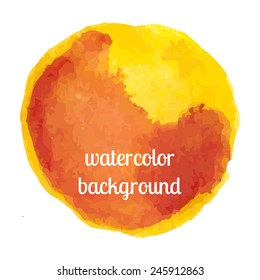 vector watercolor background round