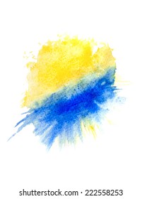 Vector watercolor background with splashes and brushstrokes