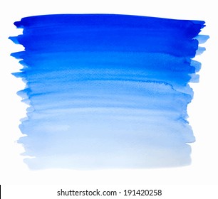 Vector watercolor background for textures and backgrounds. Abstract watercolor background. Hand drawn watercolor backdrop on wet paper. Vector illustration. 