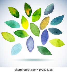 Vector watercolor background for textures and backgrounds.