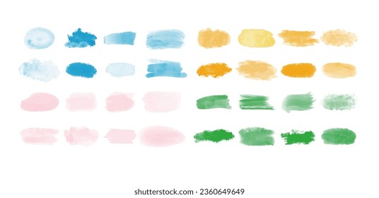 Fondo de la acuarela vectorial. Las salpicaduras de color de agua y la textura de puntos. fondo colorido dibujado a mano.