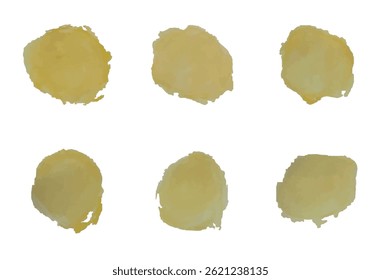 Vector watercolor background yellow color. Real watercolor texture. Watercolor splashes and dots texture. Artistic hand drawn background.