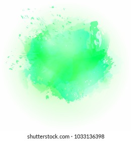 Vector watercolor background.Modern abstract background with splashes of watercolor paint. Template of design. Suitable for banner design, poster, booklet, report, journal. EPS 10.