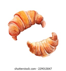 vector watercolor baking. It can be used for card, postcard, menu.