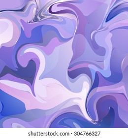 Vector Watercolor Blue Background. Abstract Art Hand Paint
