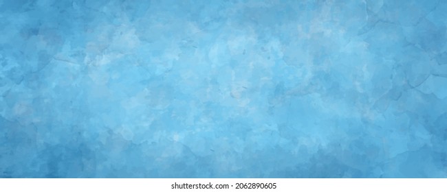 Vector acuarela color azul y blanco textura para tarjetas. Textura vectorial dibujada a mano. Banner de acuarela color pastel. Enjambres. Plantilla de diseño.	