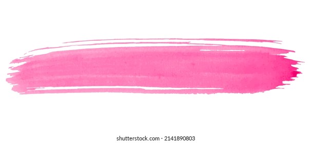 Vector watercolor brush. Paint texture. Brush strokes abstraction. Simple, modern style. Gouache paint. 