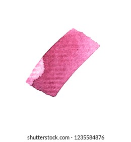 Vector watercolor brush Stroke, stains and blots