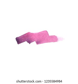 Vector watercolor brush Stroke, stains and blots
