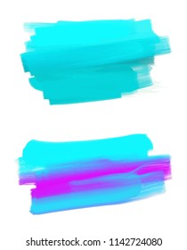 Vector Watercolor Brush Strokes