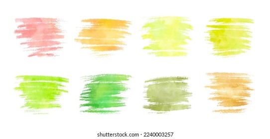 vector watercolor brush strokes; background for title and logo
