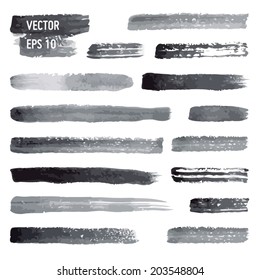 Vector watercolor brushes