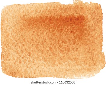 Vector watercolor brushstroke - brown