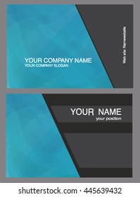 Vector watercolor business card pattern