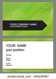 Vector watercolor business card pattern
