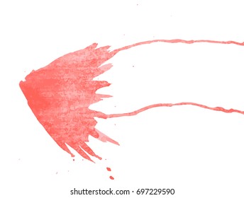 Vector watercolor butterfly.