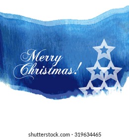 vector watercolor christmas background design