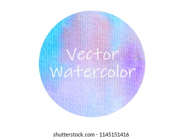 Vector watercolor circle 