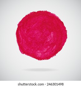 Vector watercolor circle.