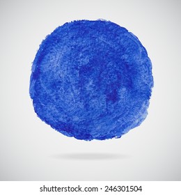 Vector watercolor circle.