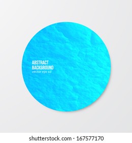Vector watercolor circle. Vintage paper texture.