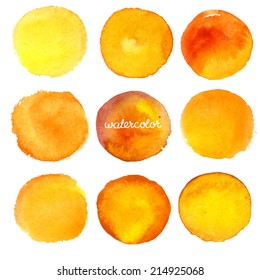 Vector watercolor circles