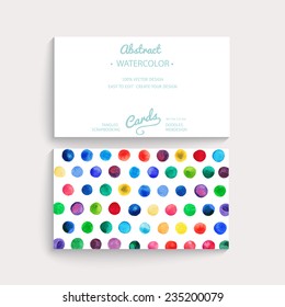 Vector watercolor circles. Corporate identity vector blank, background, illustration with plenty space for your text. Watercolor backdrop. Identity banner design template, vector illustration.